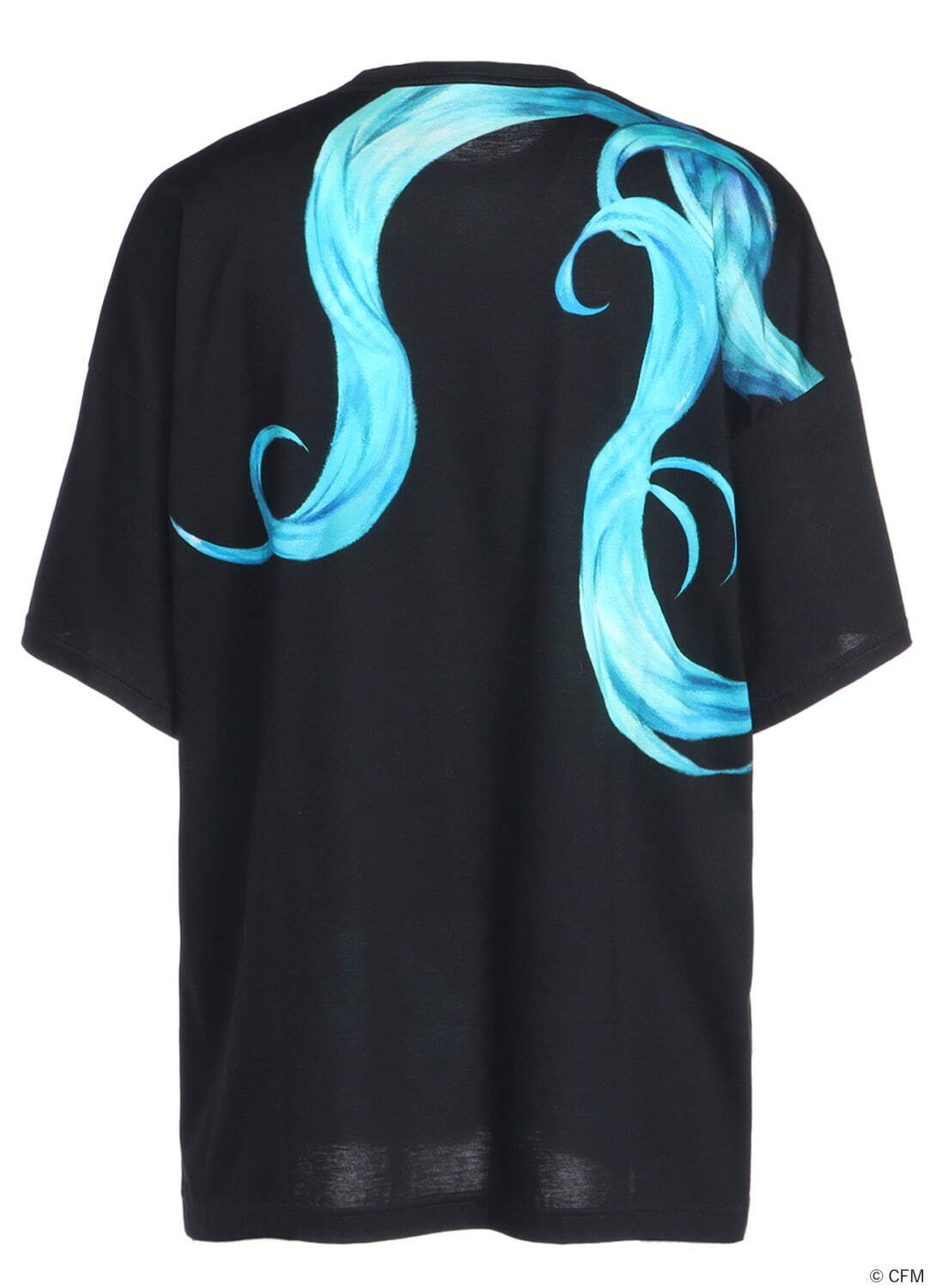 Ground Y×「初音ミク」ミクの髪の毛グラフィック＆フェイスプリントT