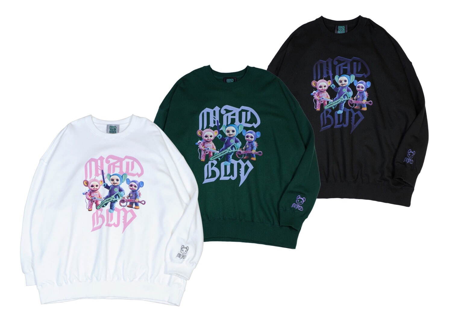 ミルクボーイ×マダラニンゲン、“不思議な生き物”の総柄フーディや