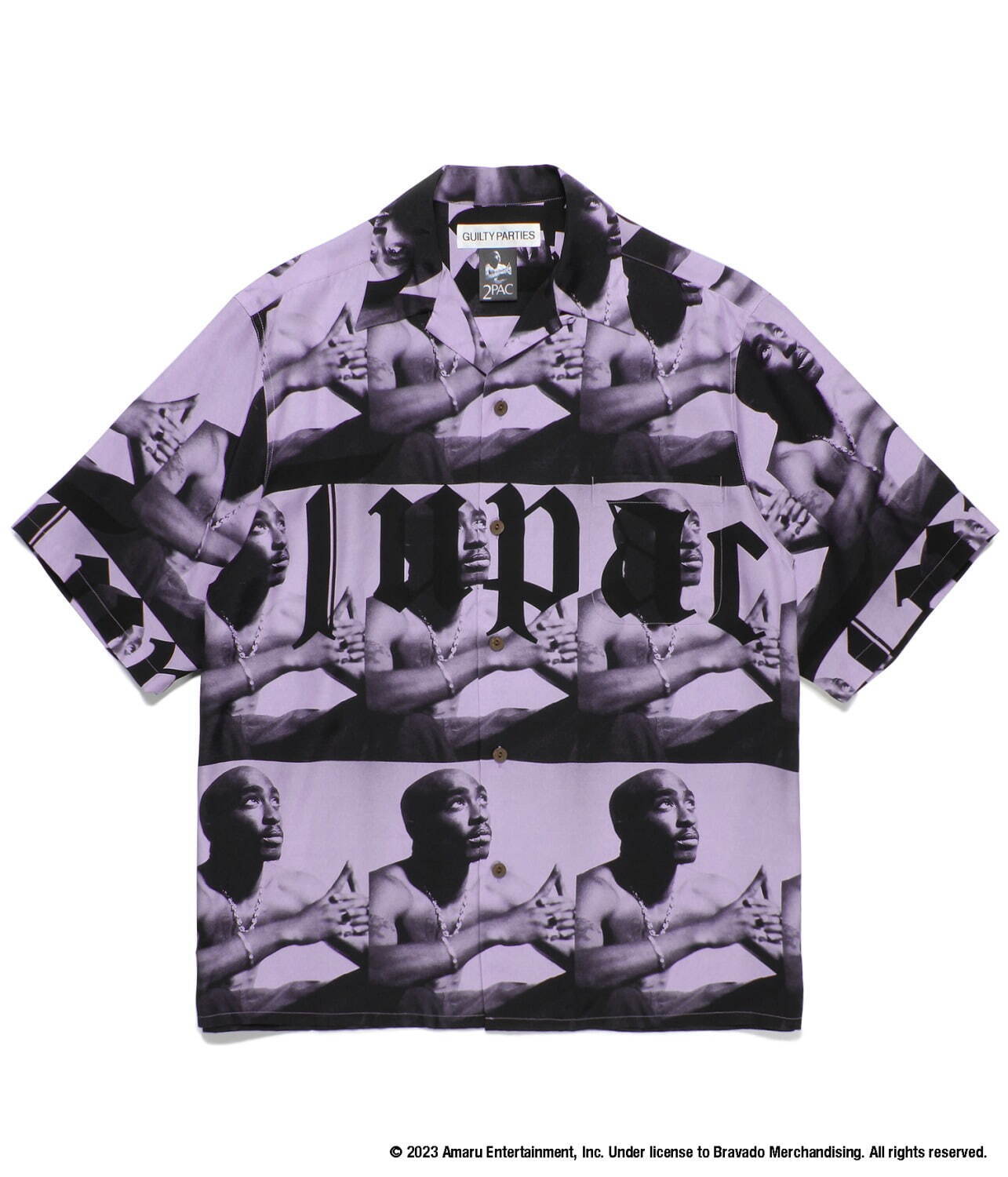 ワコマリア×2PACのコラボアロハシャツ、ポートレート＆グラフィックを