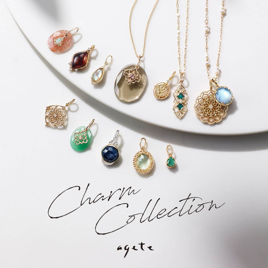 アガット ピアスチャーム アガット「夏のモロッコ」着想カラーストーン