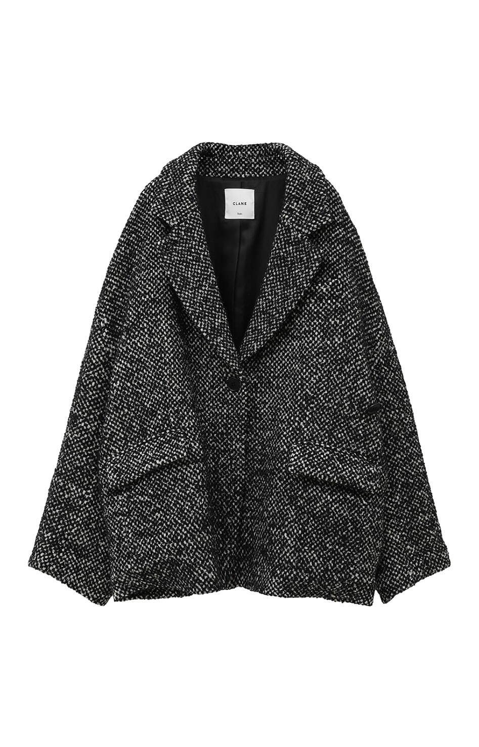 クラネ×広瀬すず、オーバーサイズのジャケットコート＆タック入り