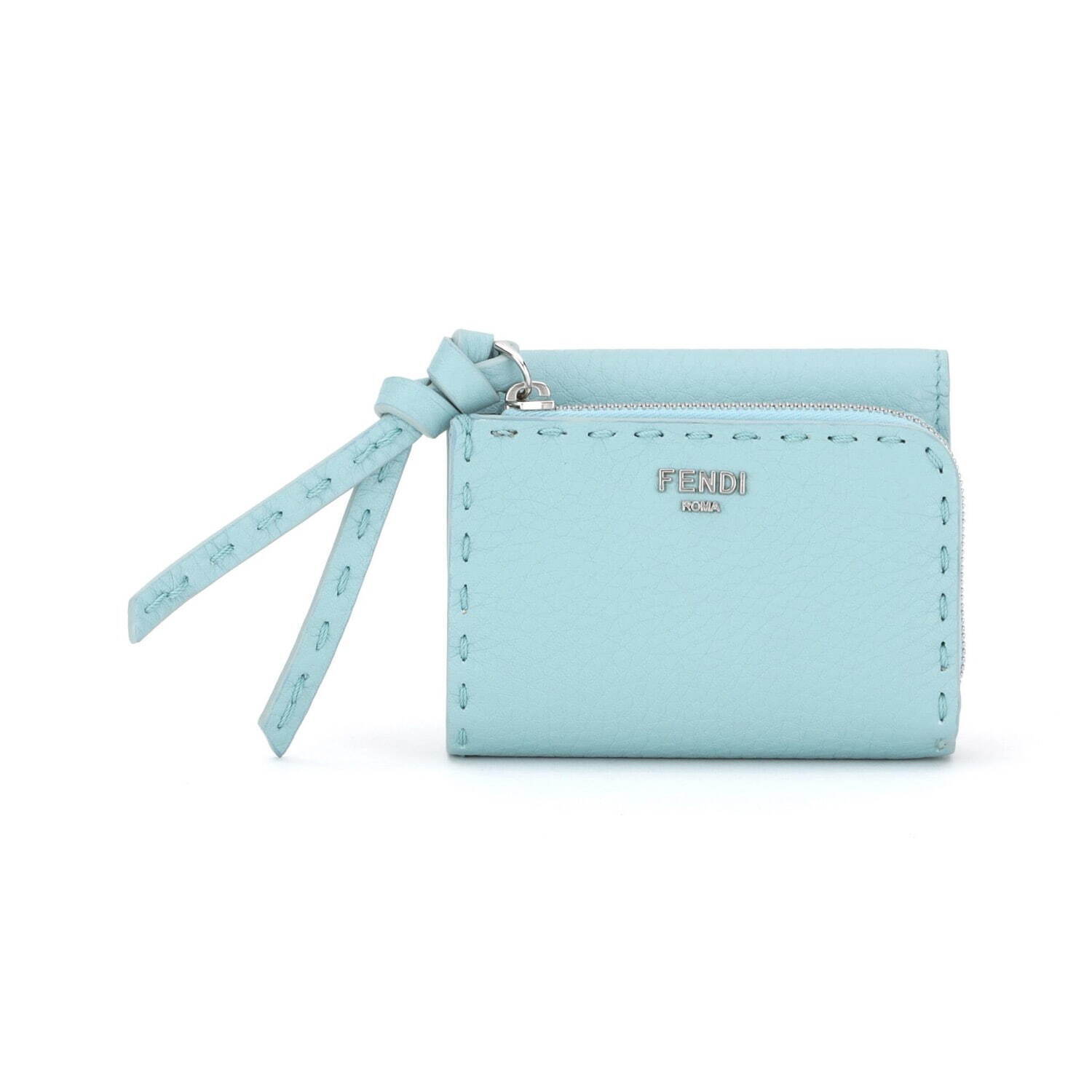 フェンディ“ステッチ入り”「ピーカブー」ウィメンズミニ財布、ライト