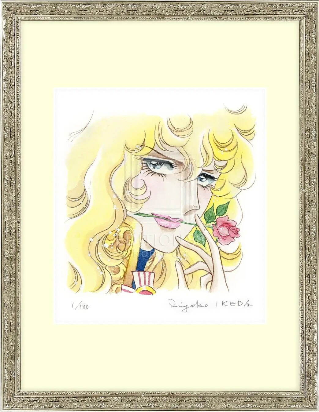 ベルサイユのばら 版画展 180点限定 オスカル アンドレ 池田理代子直筆