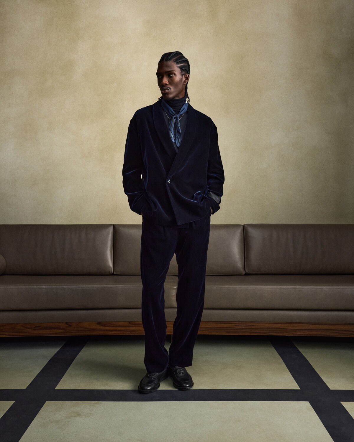 最高級 黒ラベル ジョルジオアルマーニ ダブルスーツ ネイビー