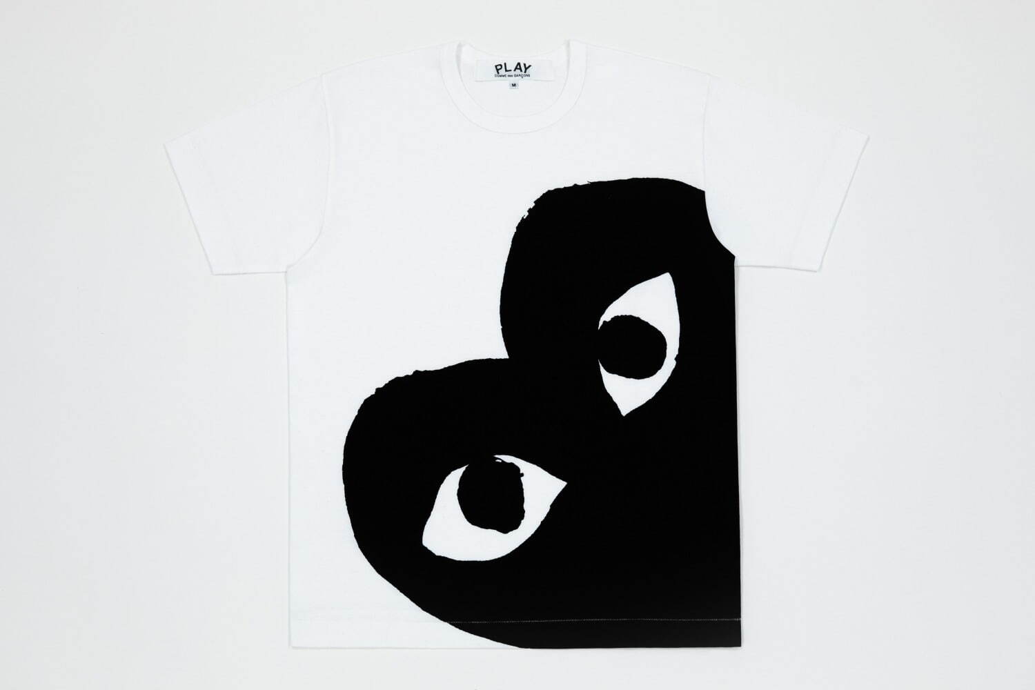 プレイ・コム デ ギャルソン新作ビッグTシャツ、赤＆黒ハート