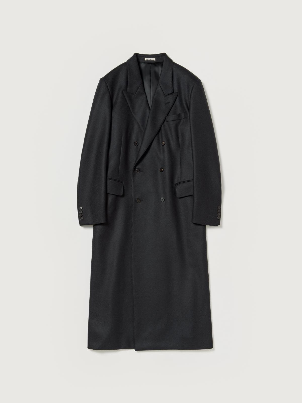 オーラリー25年秋冬ウィメンズアウター、柔らかウールのステンカラー