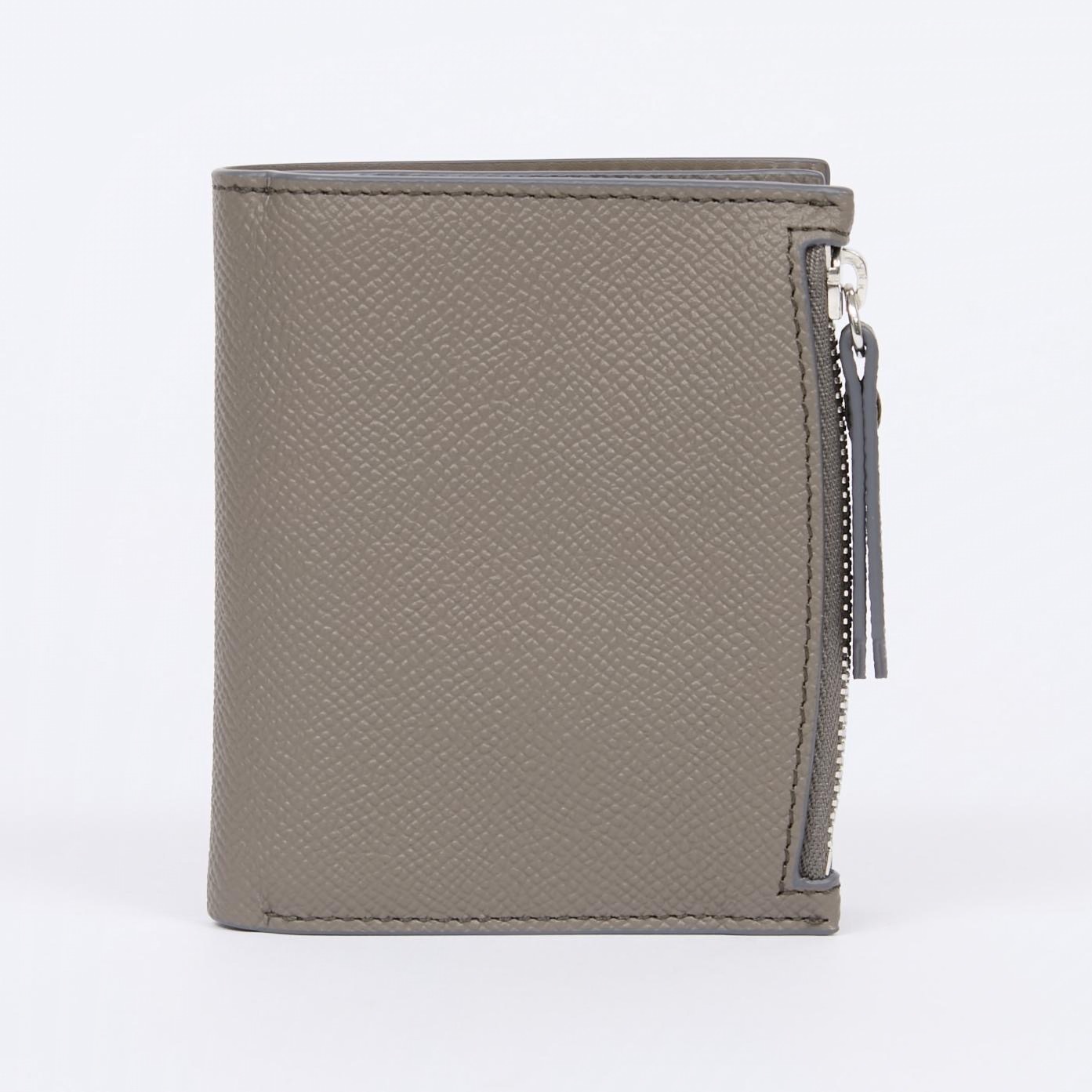 メゾン マルジェラ“4本の白いステッチ”ミニ財布、ダークグレー＆ライト