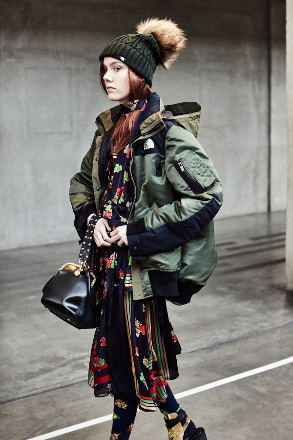 sacai × THE NORTH FACE ボンバージャケット サカイ × ザ・ノース