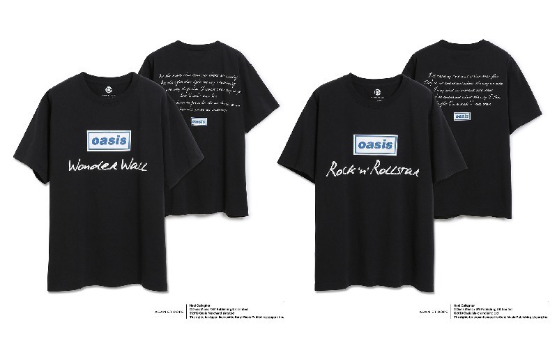 新品】オアシス×アダムエロペ歌詞Tシャツ半袖L3枚セット第1段デザイン