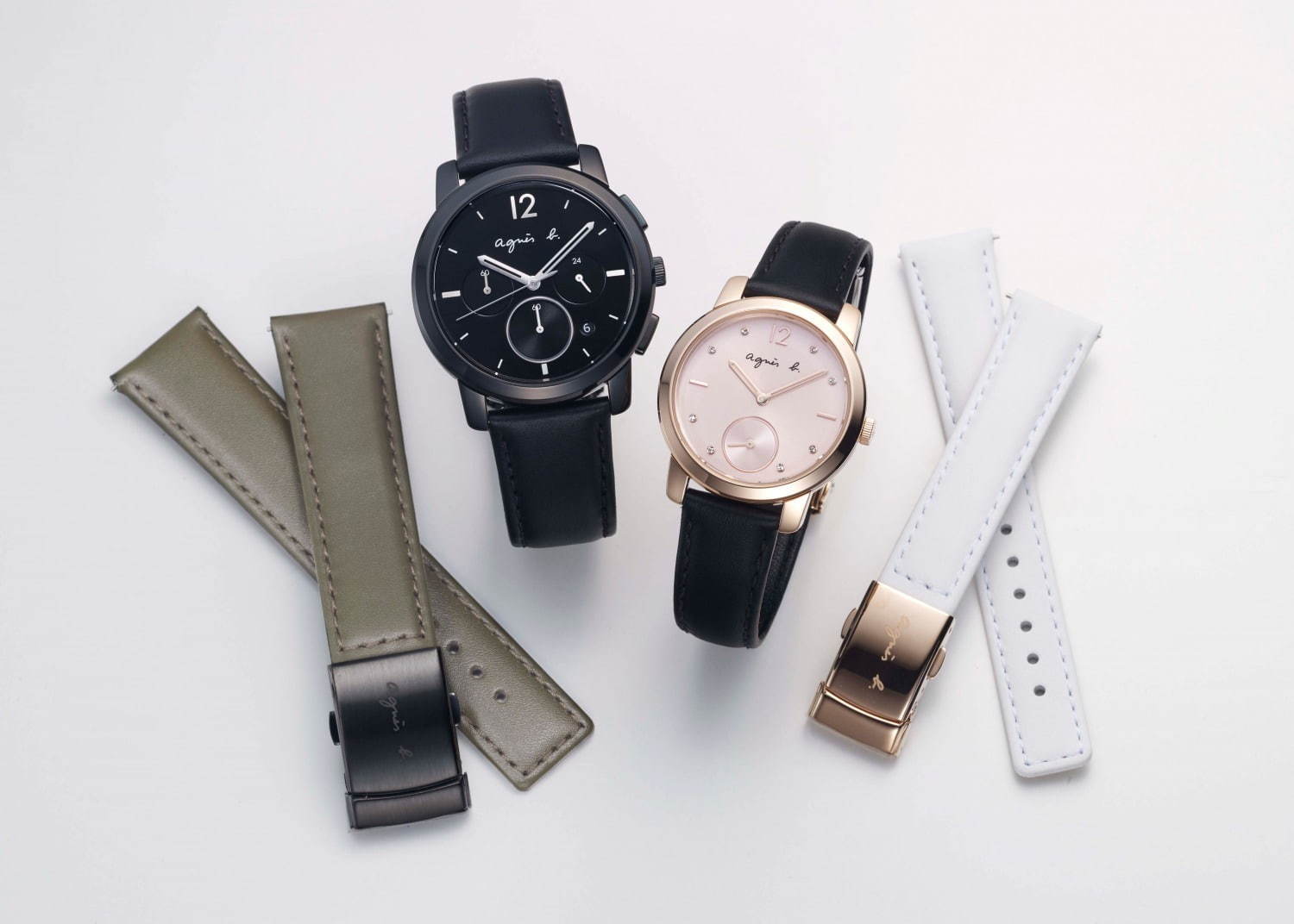 アニエスベーより、シックなレザーベルトの上品ウォッチ - 秋冬の限定