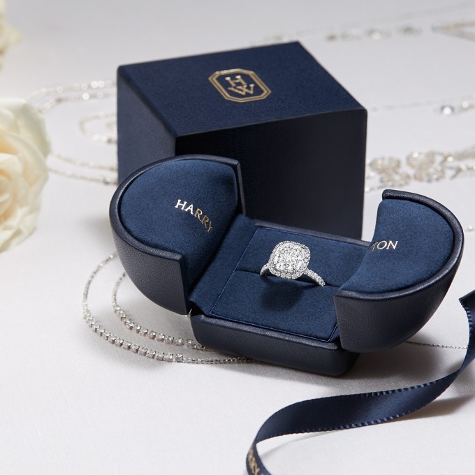 新品.正規 HARRYWINSTON ハリーウインストン 婚約指輪 空箱 ハリー