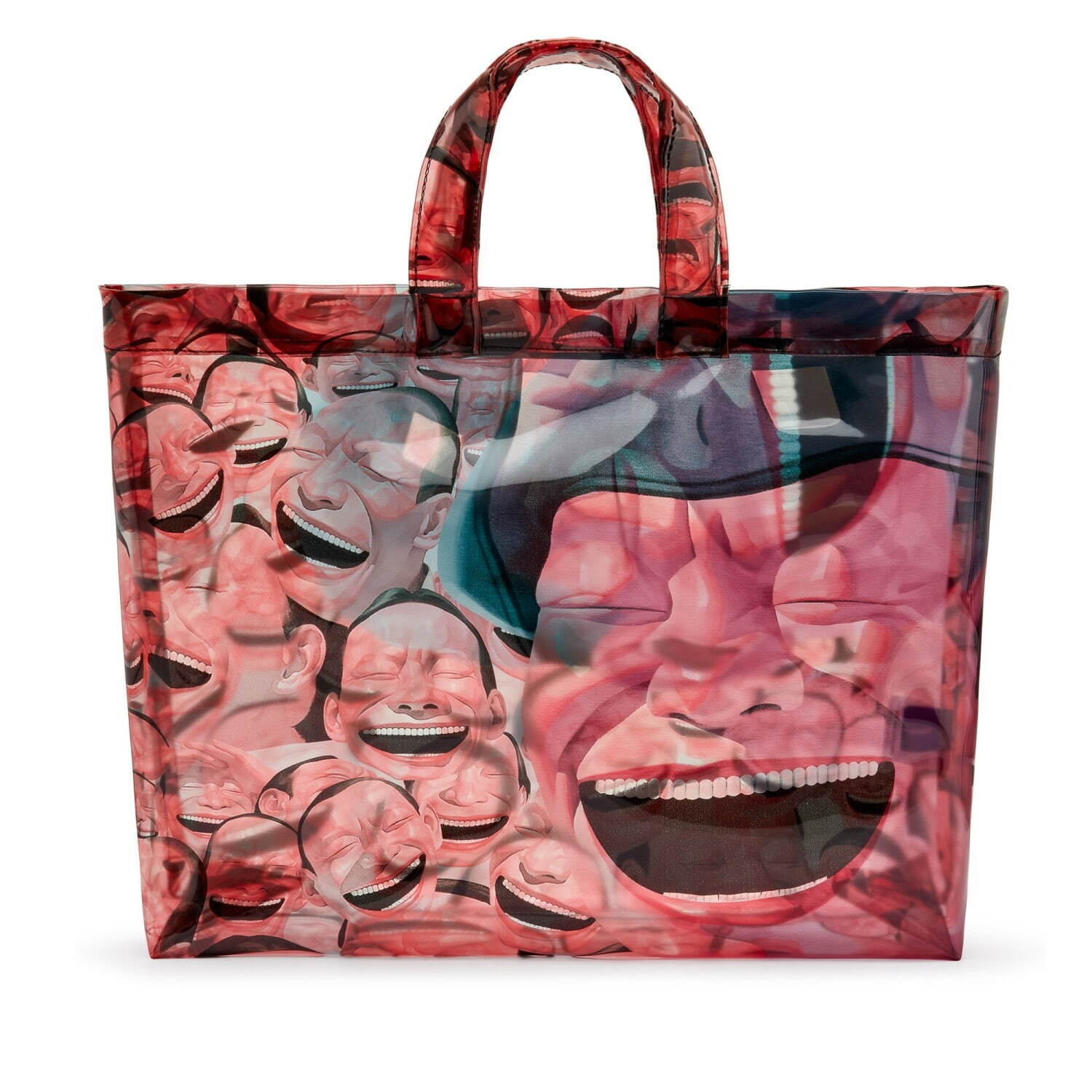 コム デ ギャルソン・シャツ×ユエ・ミンジュン - “笑顔”アートの反復