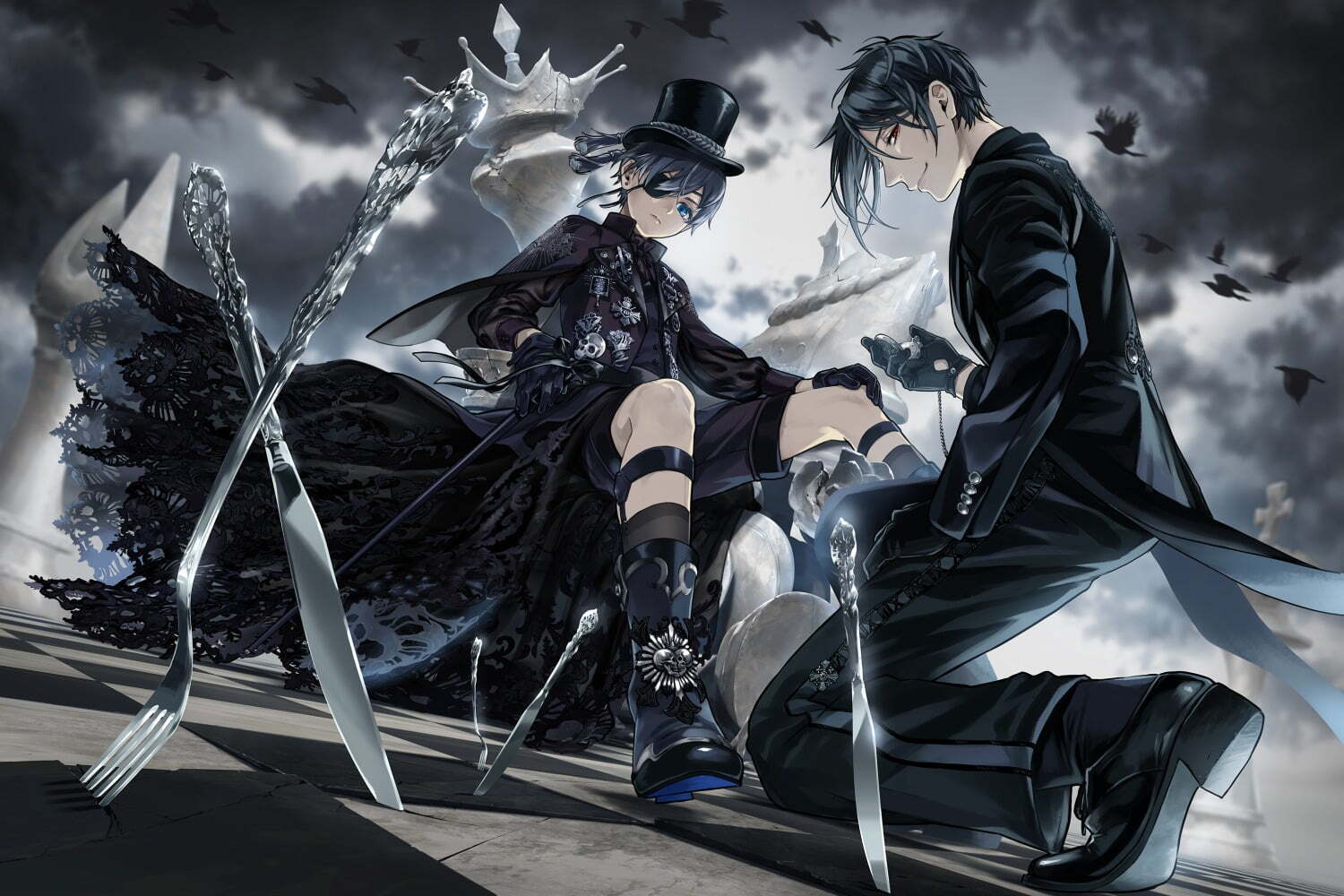 黒執事 セバスチャン 特典 コースター 原作絵 枢やな グラッテ 黒執事