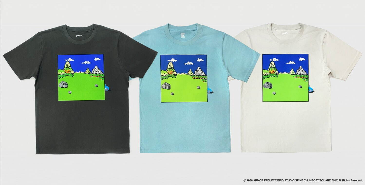 グラニフ『ドラゴンクエスト』コラボ新作、スライムが眠る“ラリホー”T