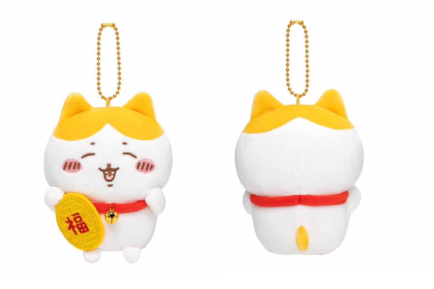 ちいかわ 招福 ハチワレ 招き猫 マスコット ぬいぐるみ 2つセット ちい