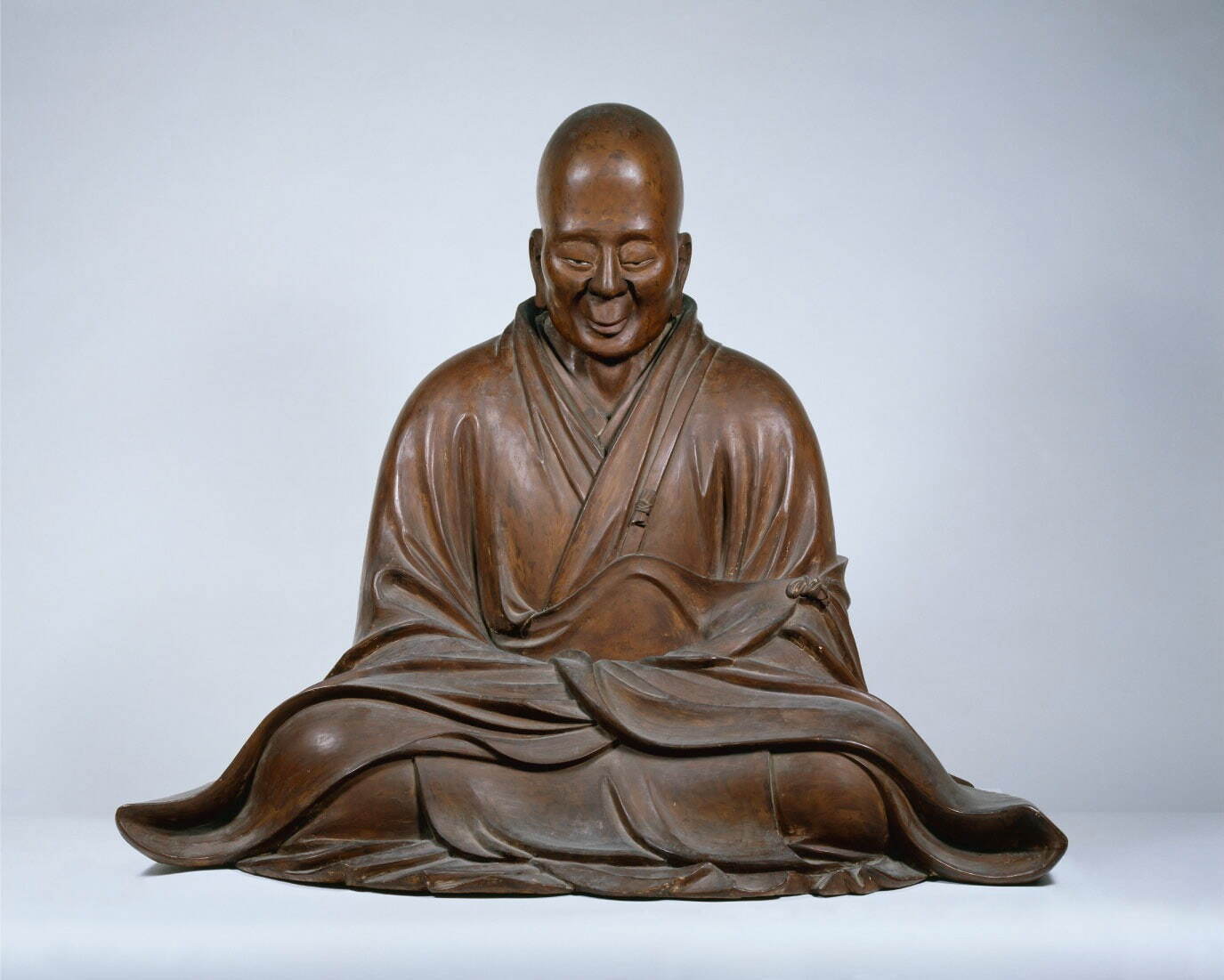 平安時代後期の天台宗の僧侶 皇円上人 玉眼 仏像 木彫り 色彩 木彫