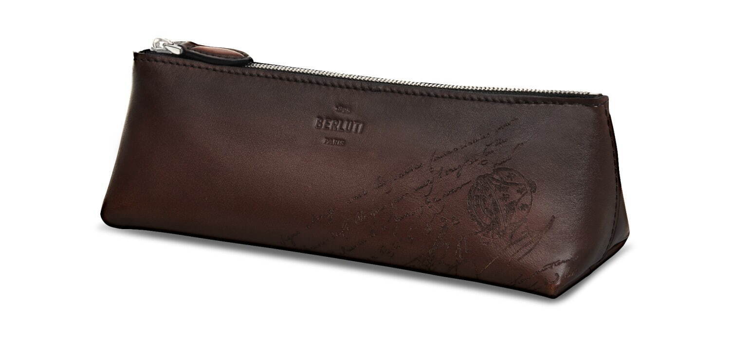 BERLUTI イタリア製 手書き風レザーペンケース BERLUTI イタリア製