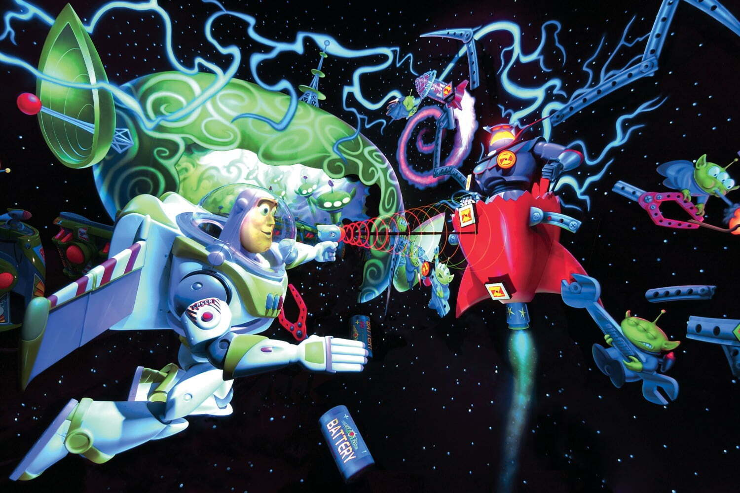 希少】バズライトイヤーのアストロブラスター ピンバッジセット 東京