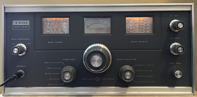 トリオ/TORIO 真空管式ラジオ チューナー内臓無線機 9R-59D 通電品