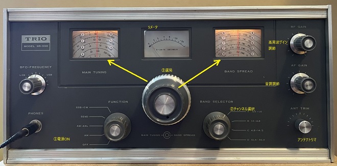 ジャンク デジタルメーター付けました。トリオ 9R59D 昔のオールバンド