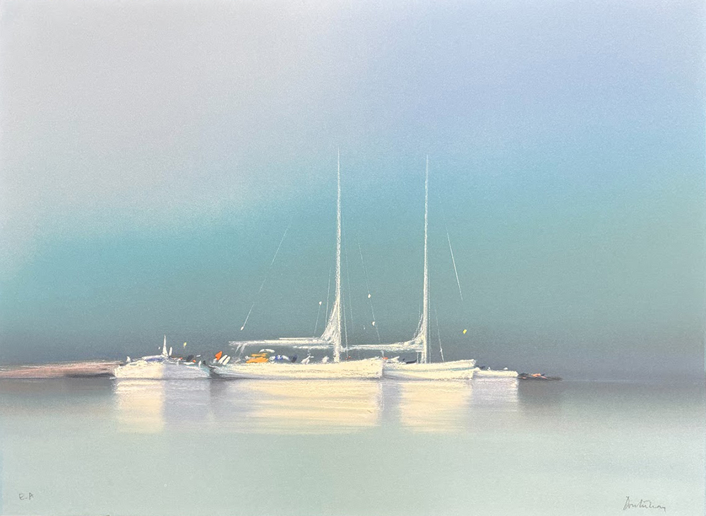 ドートルロー 「ローズ色の空と白い船」 ED 100/150 ドートルロー