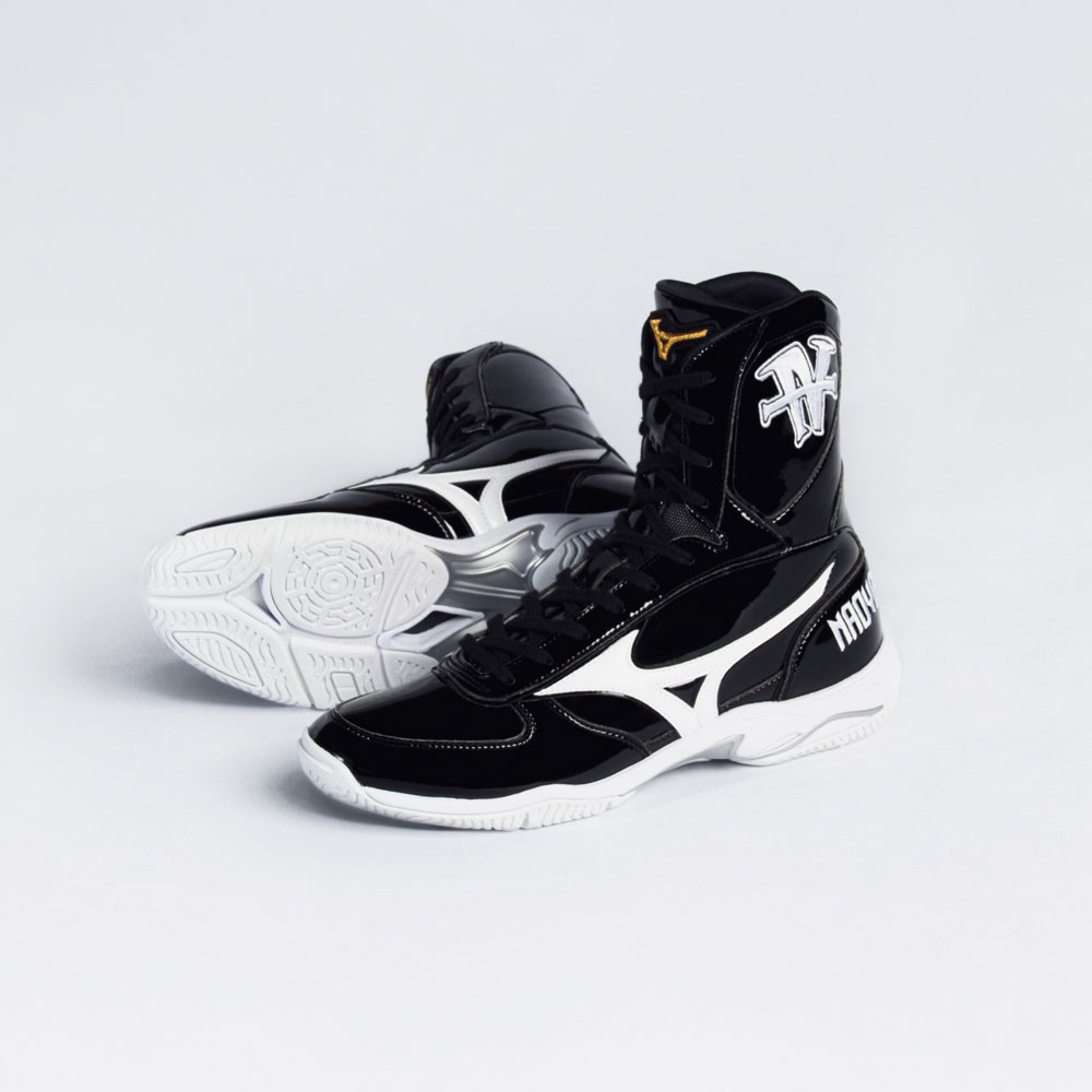 MIZUNO ミズノ ボクシングシューズ ブラックxゴールドエナメル 27cm