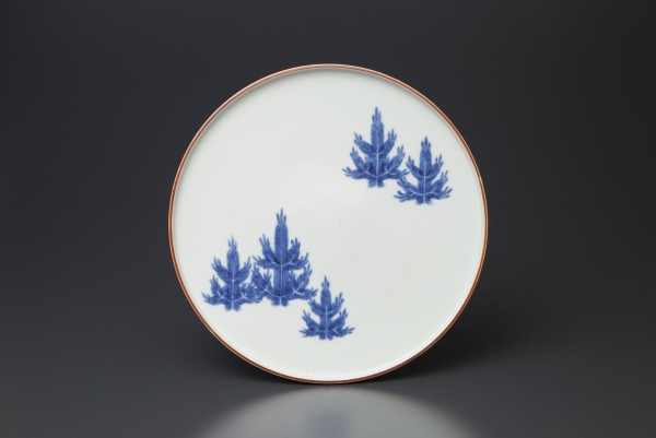 商品詳細: 柿右衛門 染付薄瑠璃雪輪花文長方皿