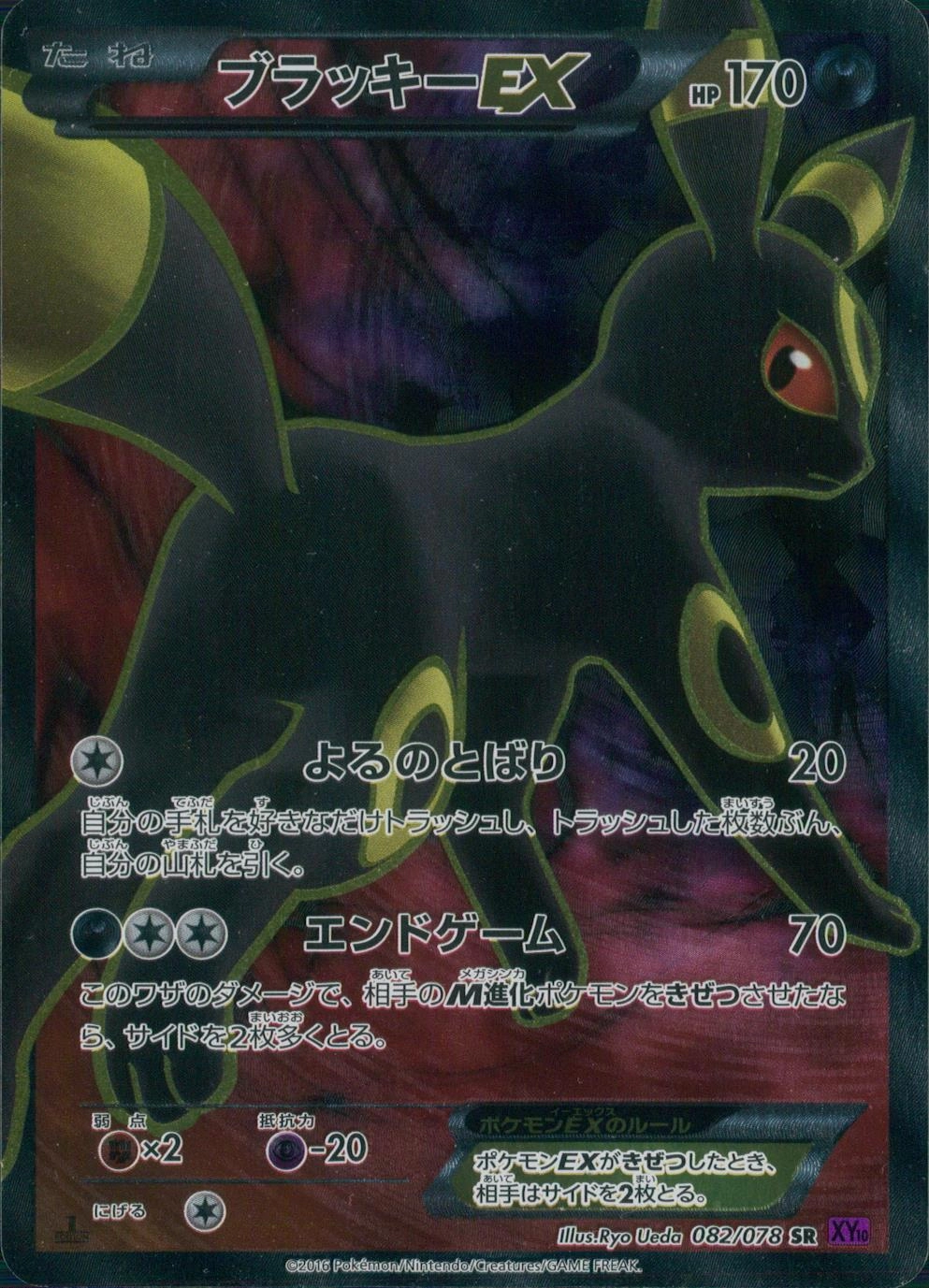 ブラッキーex sr ポケモンカード xy 目覚める伝説 ブラッキーex sr