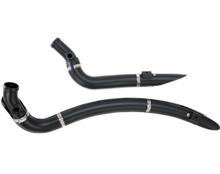 Bassani Xhaust Radial Sweeper Slotted Exhaust - Chrome/Black