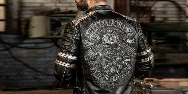 やすお90sレザージャケットシングルライダースハーレーダビッドソン