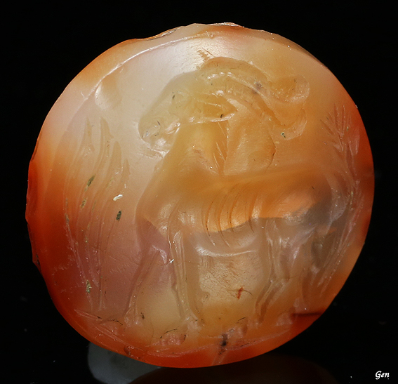 ササン朝ペルシャ インタリオ ガゼル アンティークジュエリー