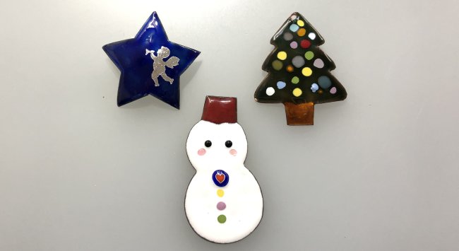 七宝焼クリスマス オーナメント作り