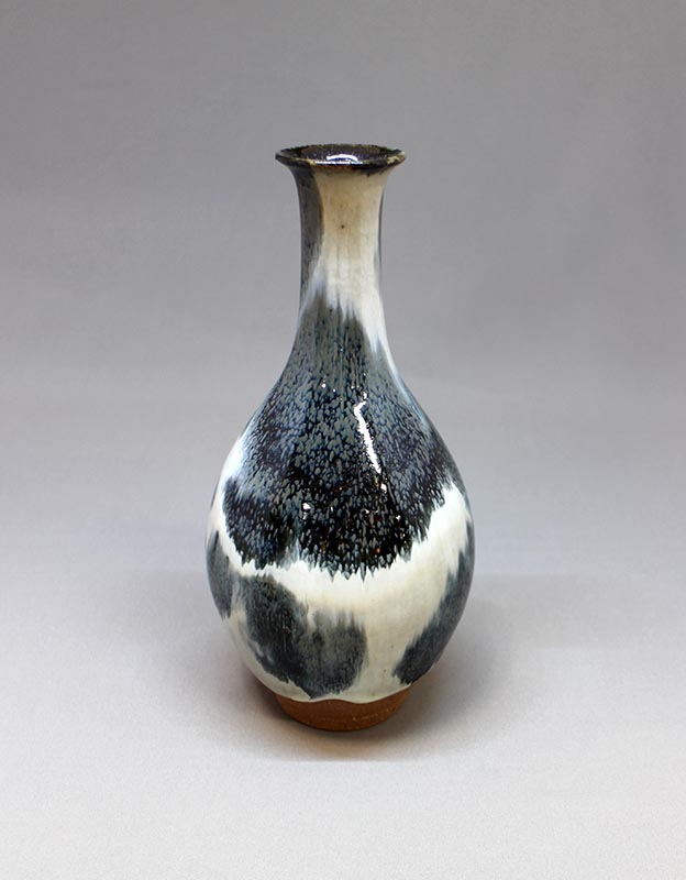 弥三郎窯松島芳作釣釉紫紅花瓶