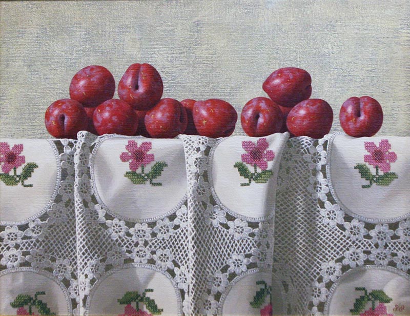 3155）岩戸俊彦 油絵F3号「ナスタチュウム」 3155）岩戸俊彦 油絵F3号