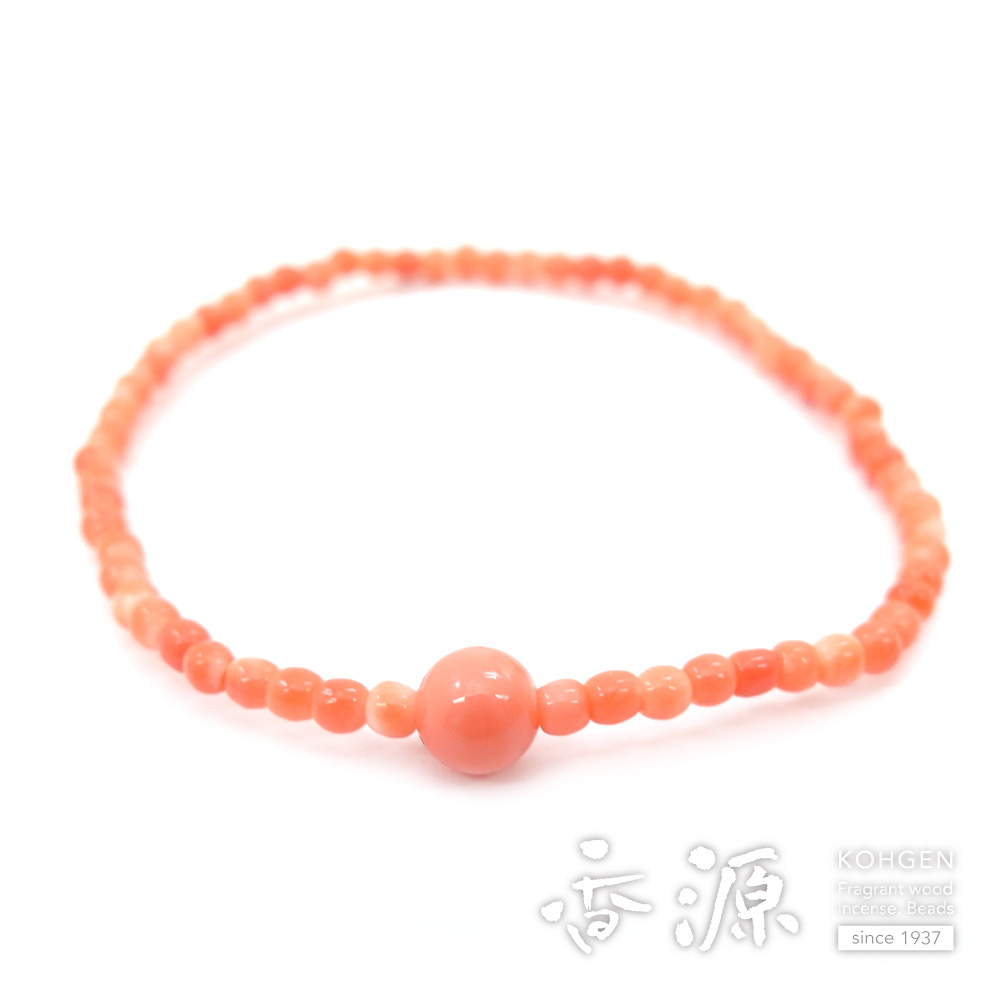 本桃色珊瑚ネックレス148g トヒオ東さ7-0216☆2F