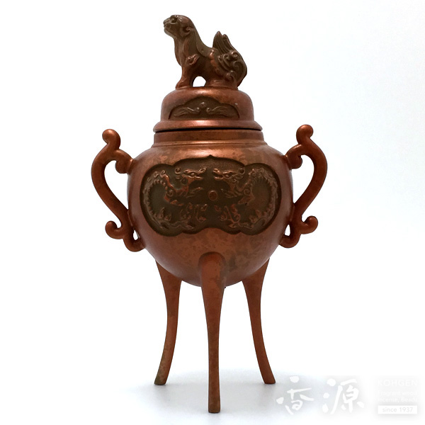 中国 古銅 唐銅 三つ足香炉 C R8684 中国 古銅 唐銅 三つ足香炉 C