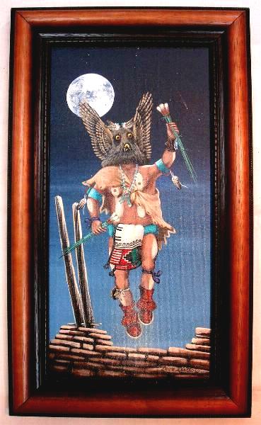 Hubert Patrick Sanchez ズニ族 アクリル画