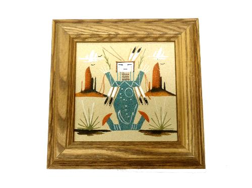 砂絵、サンドペイント、ナバホ アメリカ・インディアン作成の絵画、アート