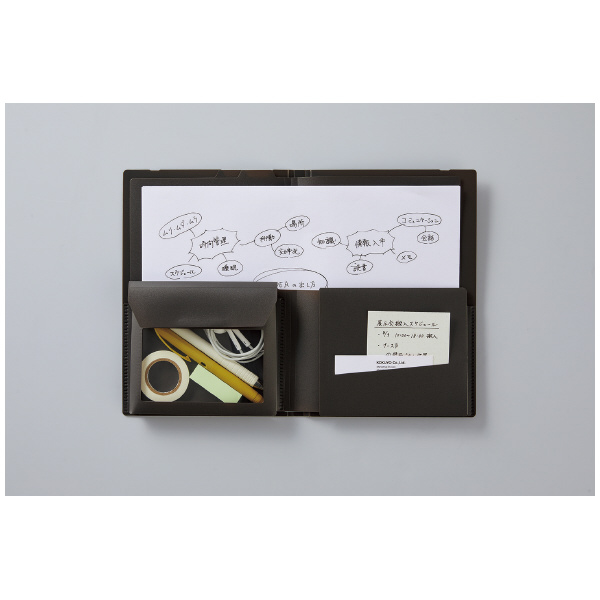 2つ折りドキュメントファイル＜BIZRACK＞（ミニポケット付き