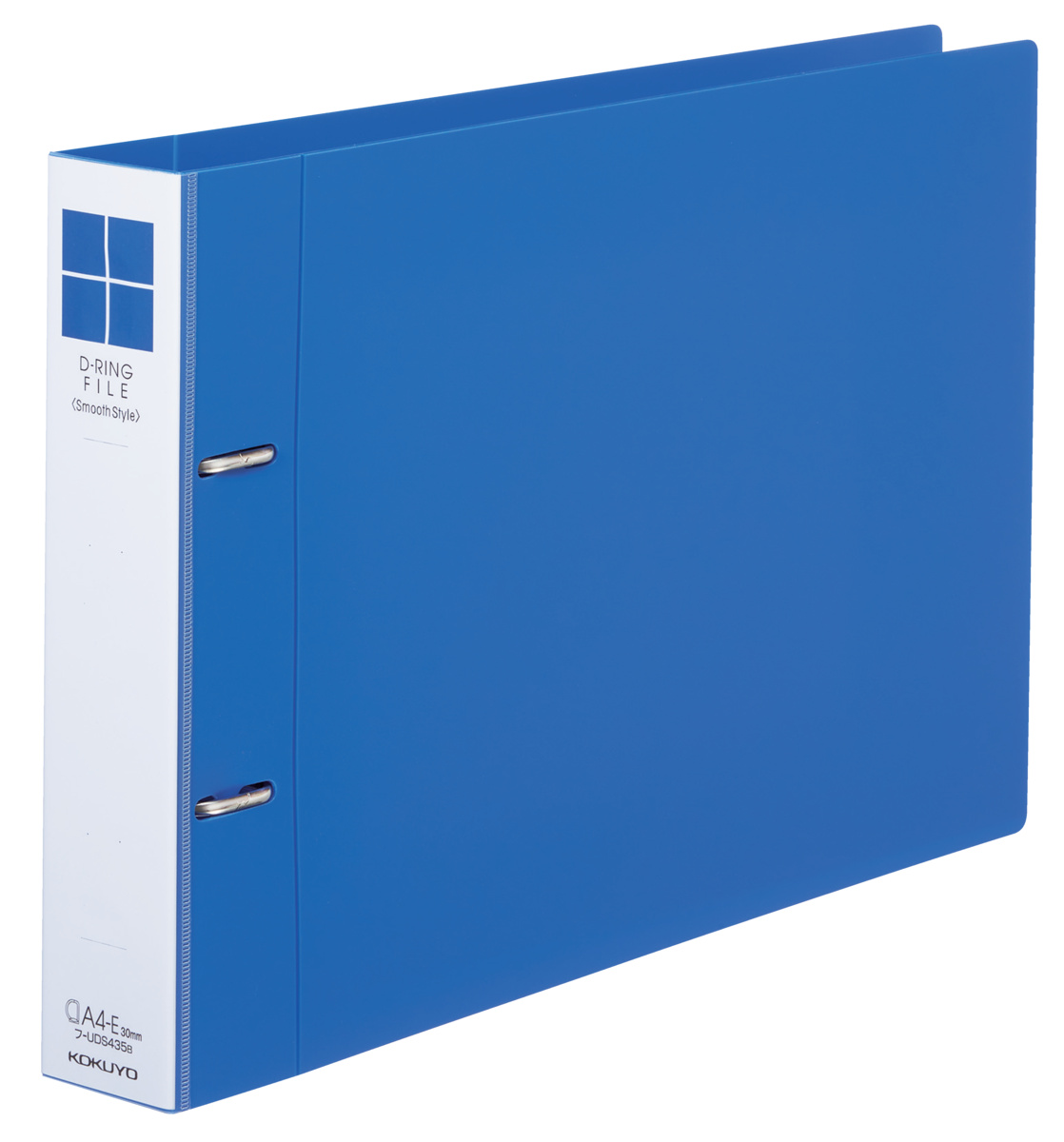 スムーススタイル Dリングファイル B4-E 2穴 200枚収容 青｜文具｜コクヨ