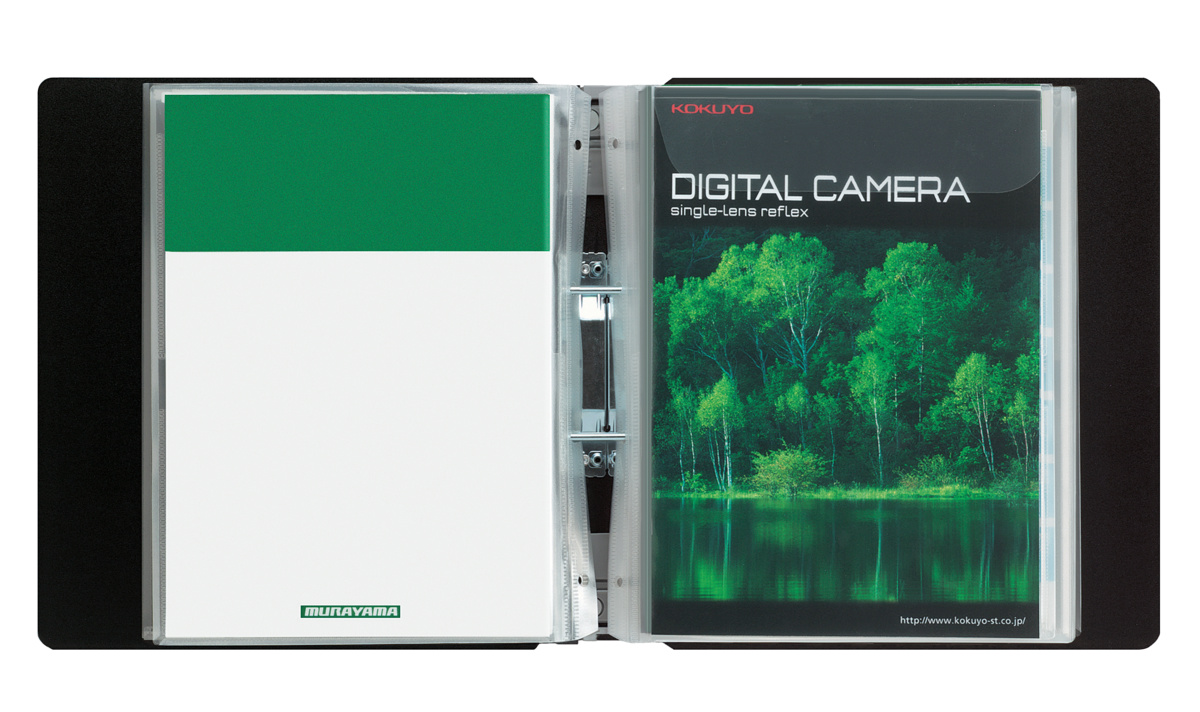 ガバット取扱説明書ファイル(替紙式)A4縦黒｜文具｜コクヨ