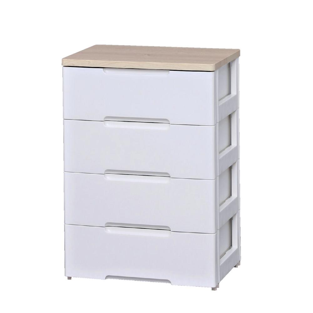 ウッドトップチェスト W653P ホワイト／ホワイト の通販