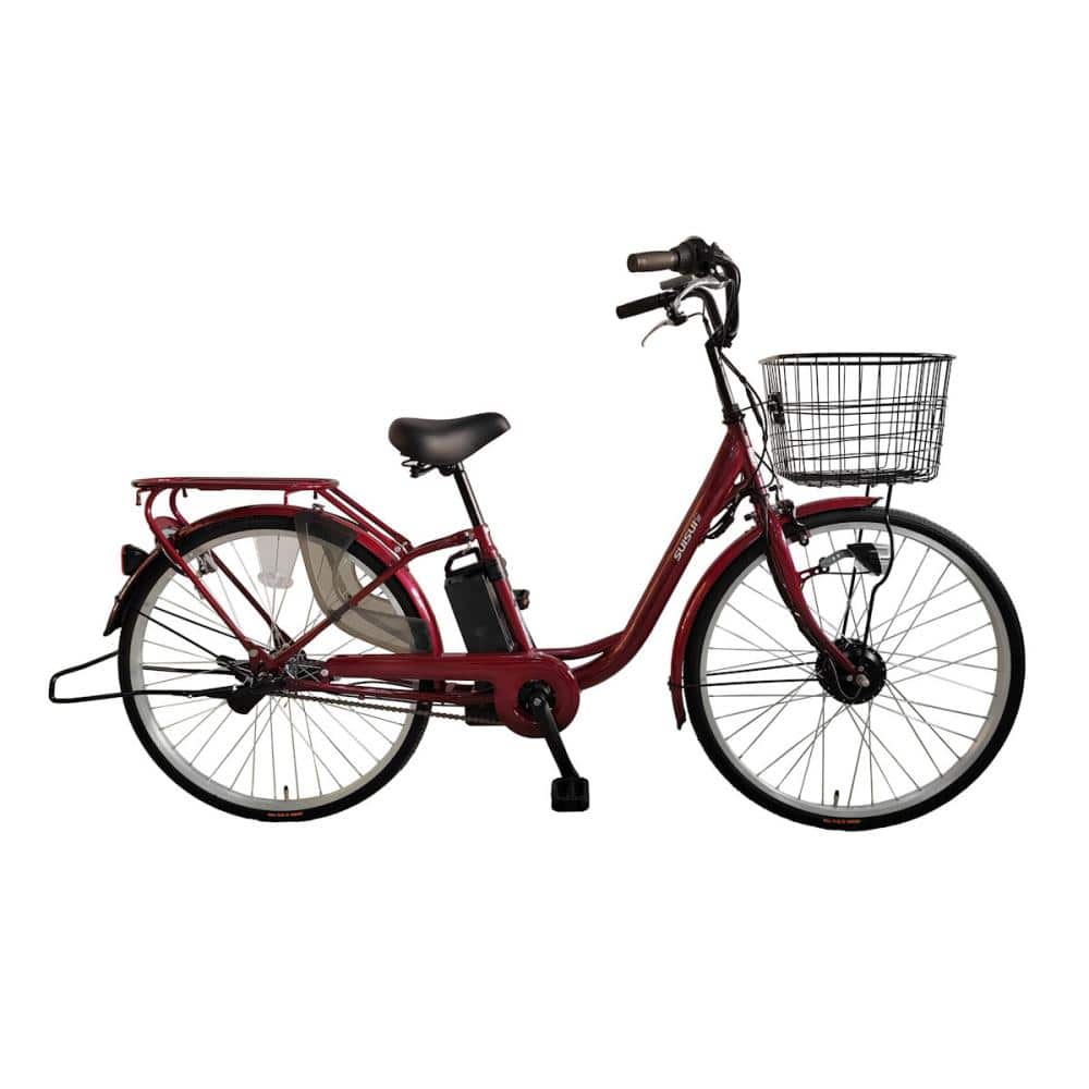 電動アシスト自転車 SUISUI（スイスイ） 26インチ ワイン