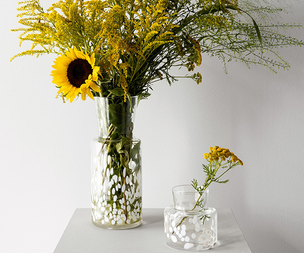 花瓶 コスタボダ Kosta Boda 大と小2点 北欧雑貨 スウェ－デン 北欧