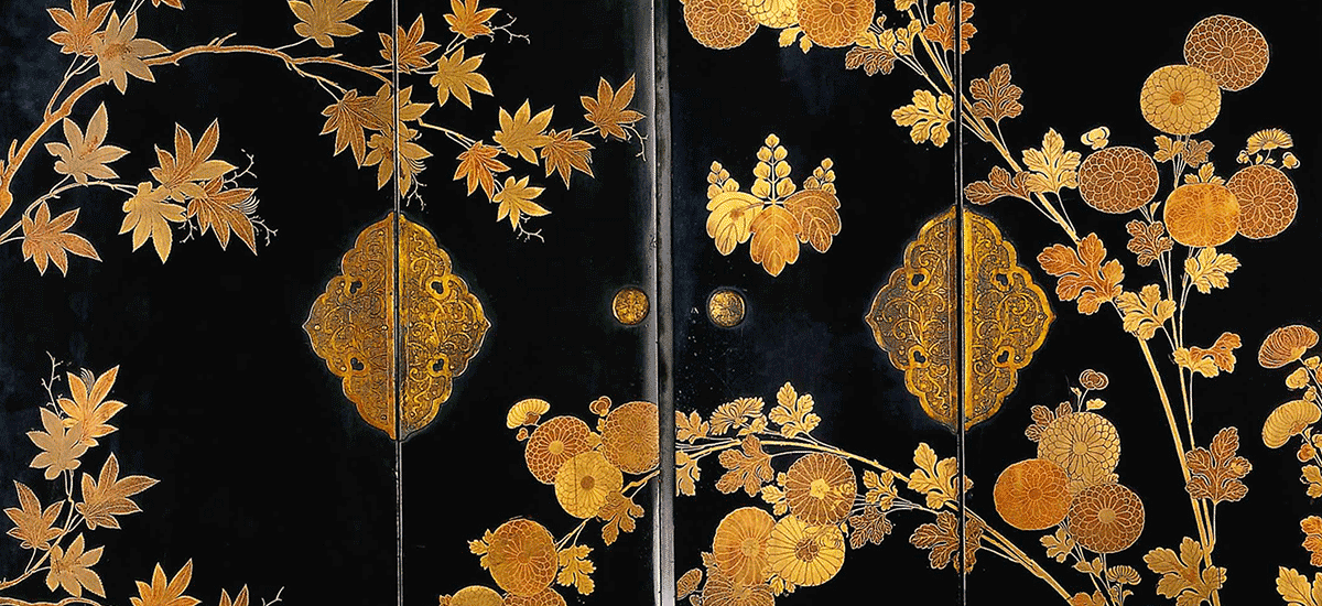 骨董 菊 秋草図 蒔絵 高台寺蒔絵 棗 江戸時代初期 高台寺蒔絵 - 高台