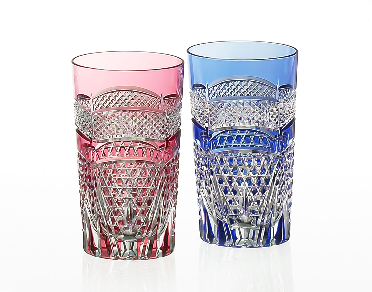 ga父の日 長寿年寿カガミクリスタル江戸切子祝だるま 定価165,000円