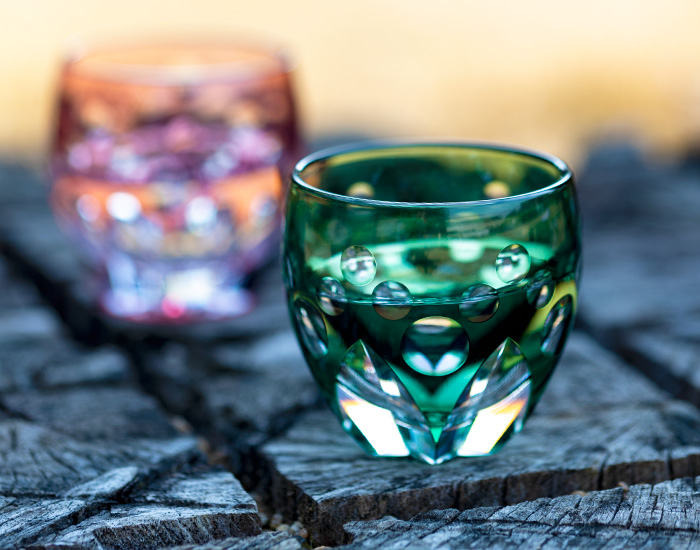 KAGAMI CRYSTAL サンクラール/色変わり切子グラス/カップ KAGAMI