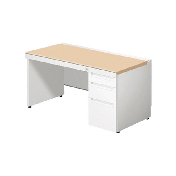 PLUS/プラス OAデスク 平机 引出し SP-T147 WM W1400 プラス フラット