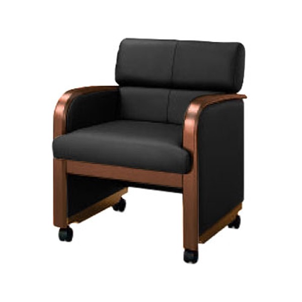 美品】KOKUYO EARA ミーティングチェア 椅子 木肘 オファー キャスター