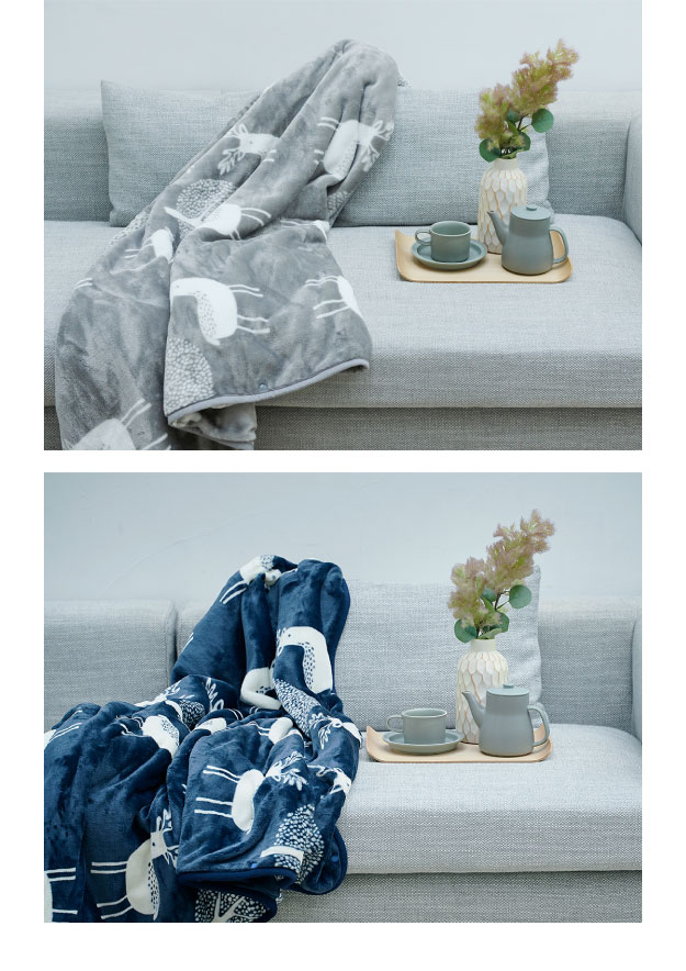 着る電気毛布 curun(クルン) エルク柄 レギュラーサイズ 140x140cm 2色